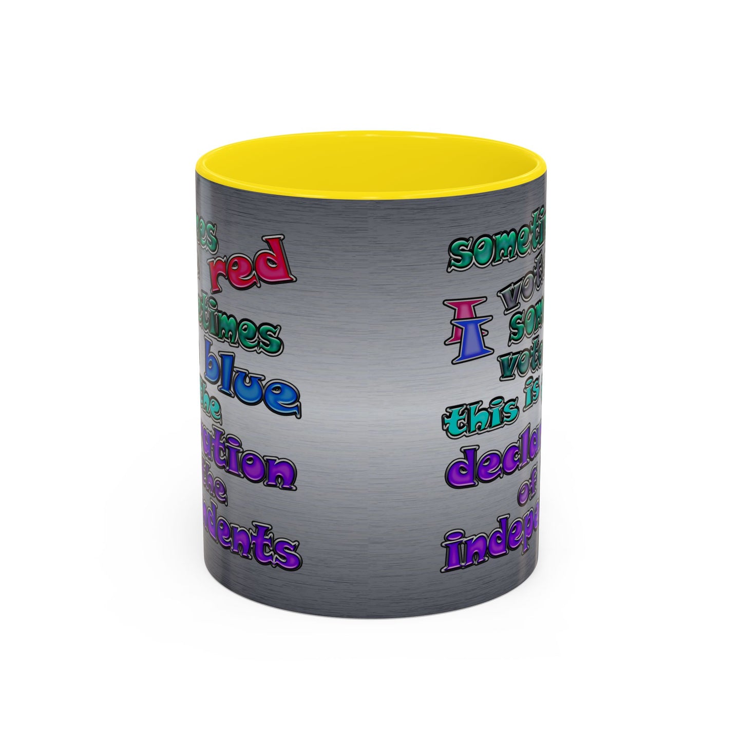 declaration of the independents - Accent Mug (brushed nickel)