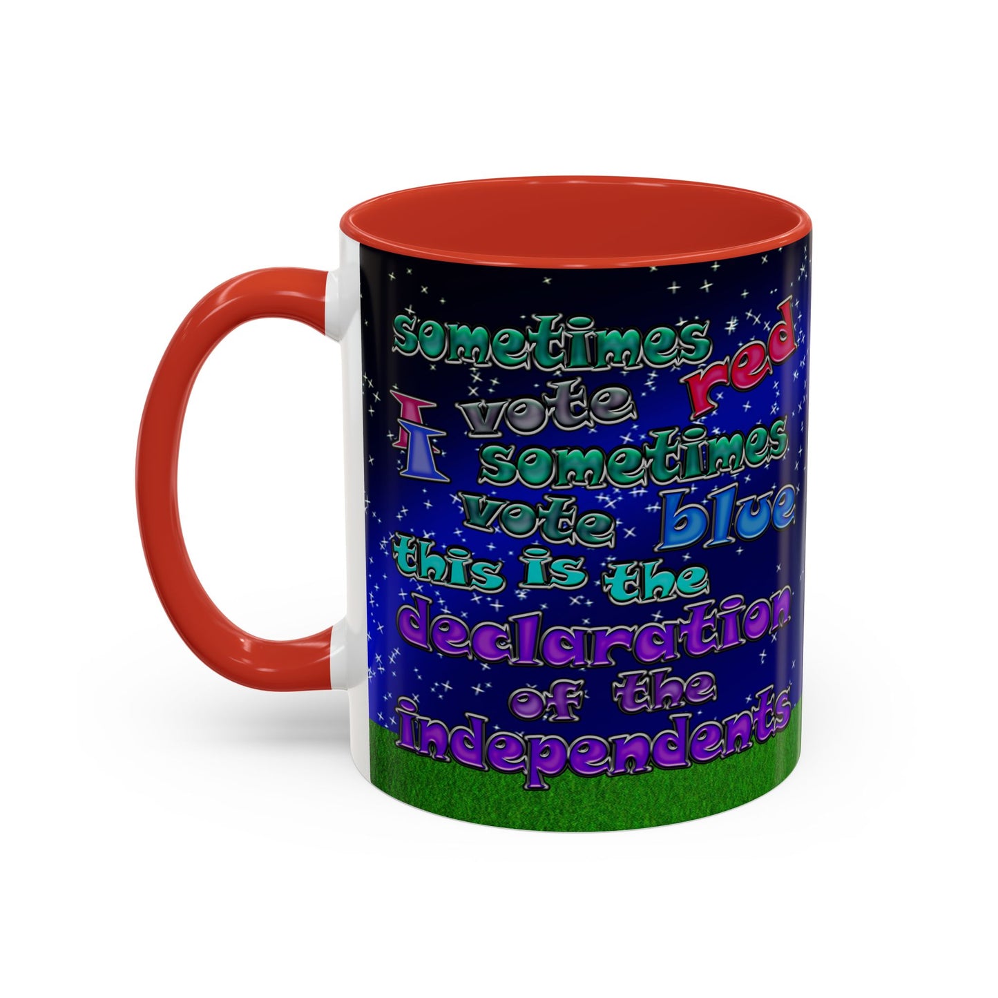 declaration of the independents - Accent Mug ('snoops' background)