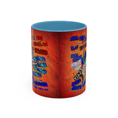 drop the beat - Accent Mug (burnt orange)