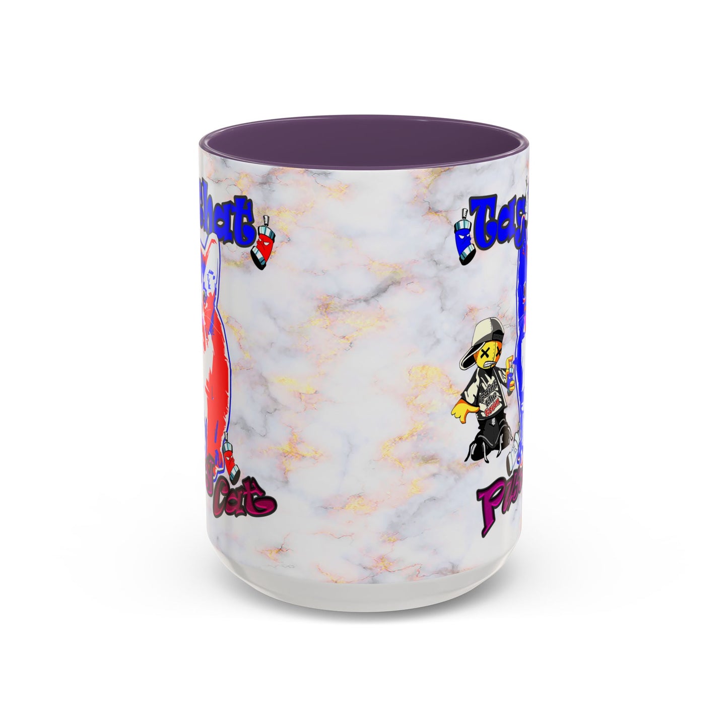 tag that - Accent Mug (white marble)