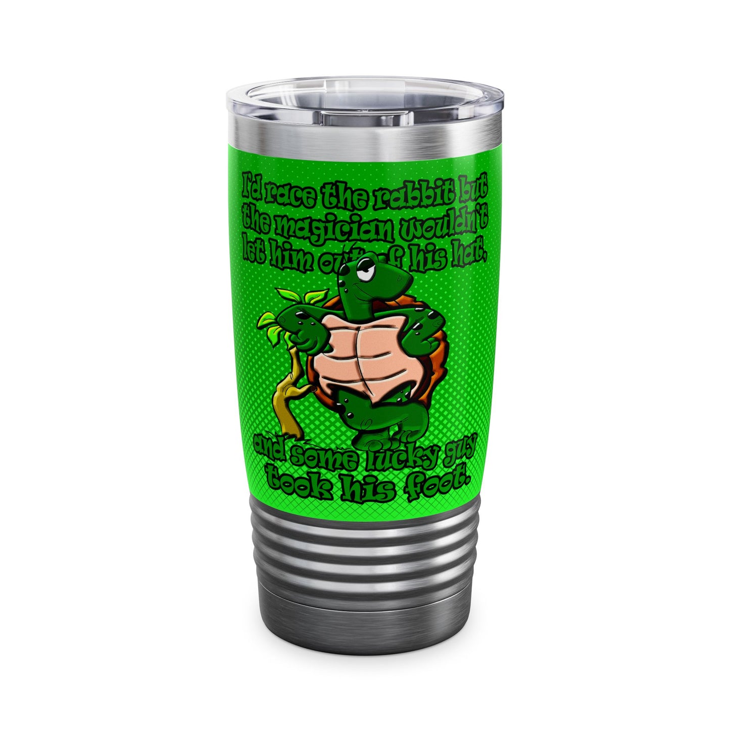 turtle race - Ringneck Tumbler, 20oz (logo green)