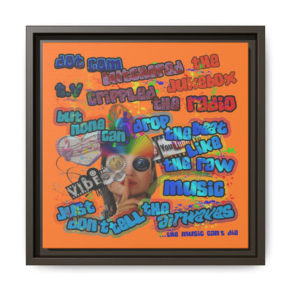 drop the beat - framed canvas art (crusta)