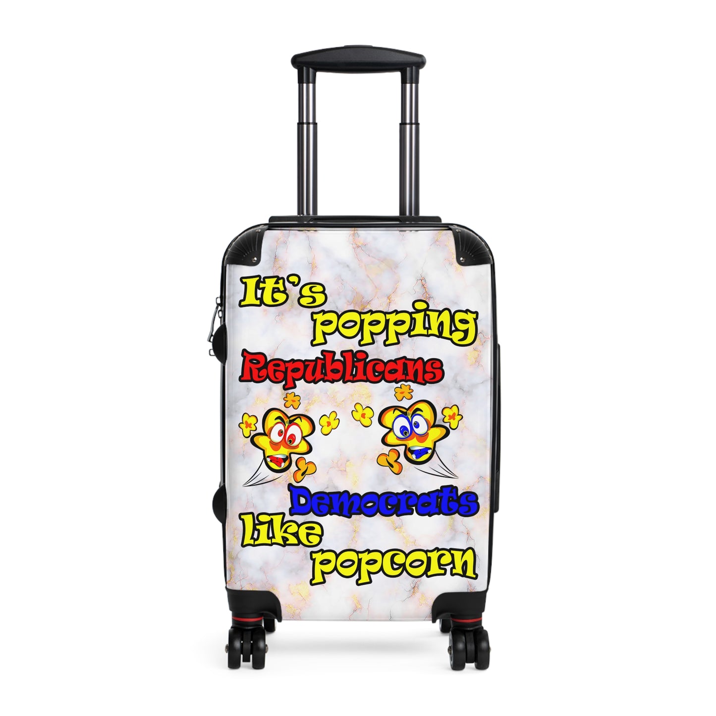 popping like popcorn - Suitcase (white marble)