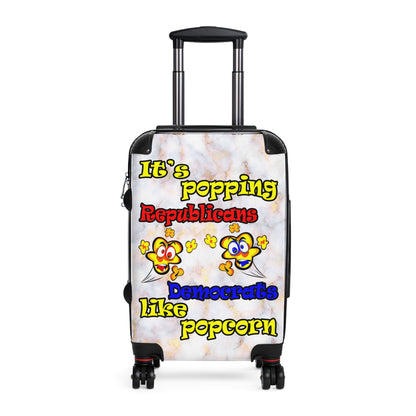 popping like popcorn - Suitcase (white marble)