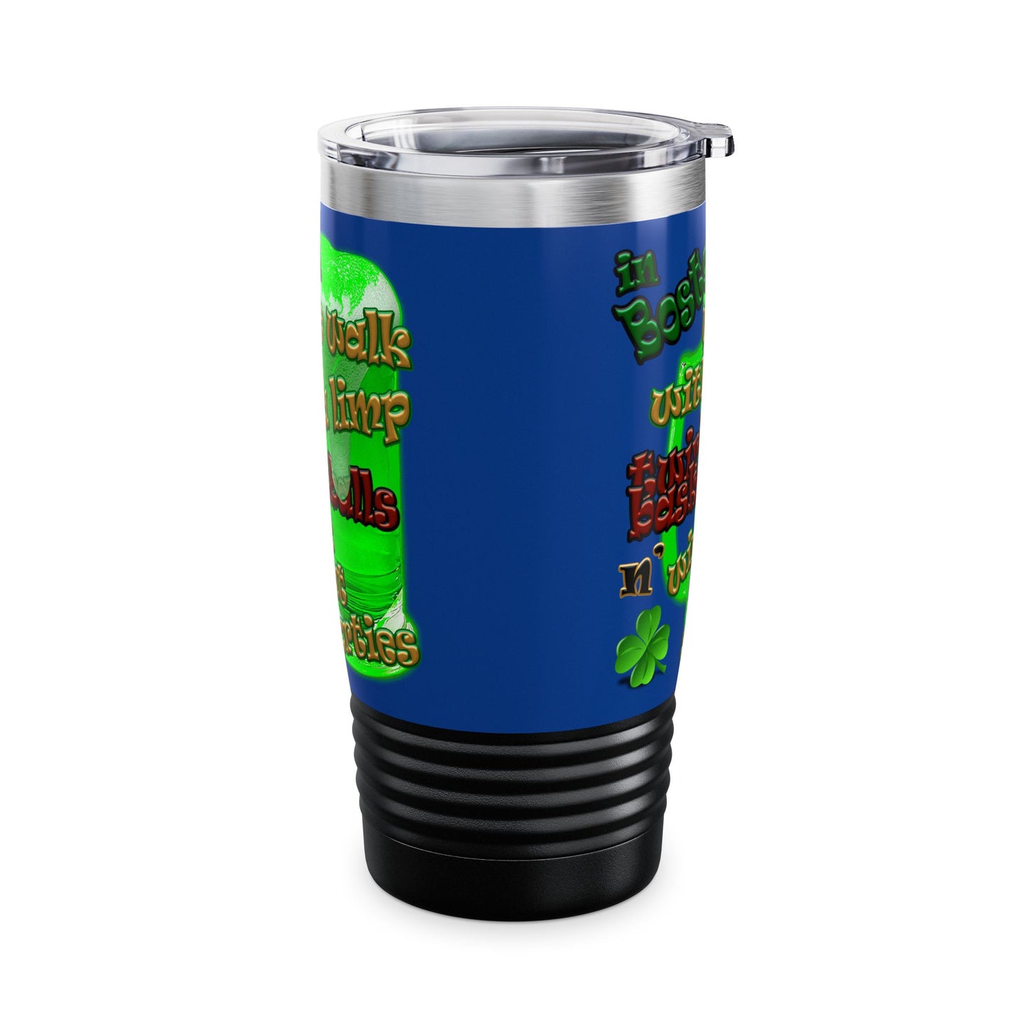 celtics logo - Ringneck Tumbler, 20oz (dark blue)