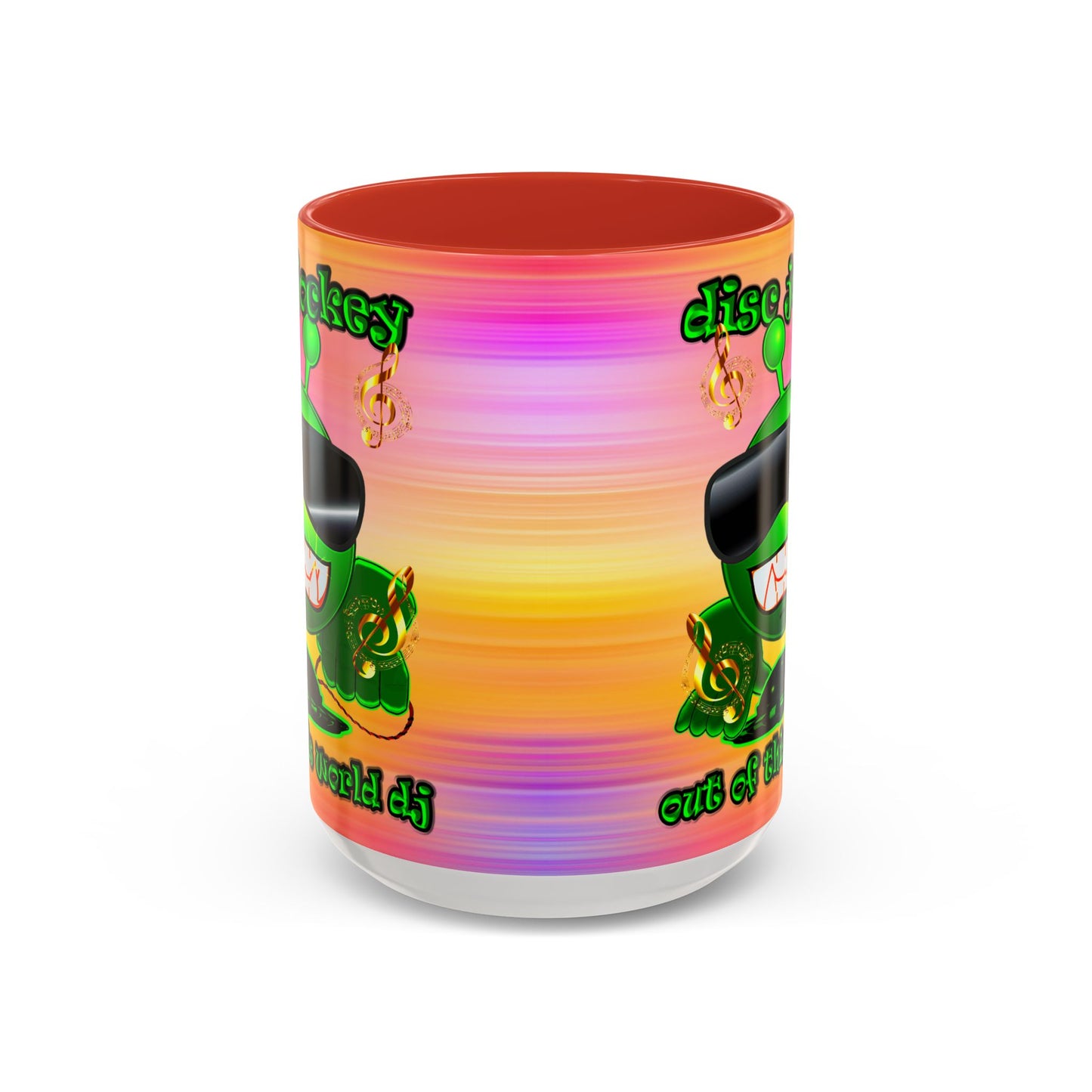 disc jockey - Accent Mug (color blur)