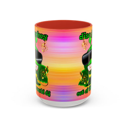 disc jockey - Accent Mug (color blur)
