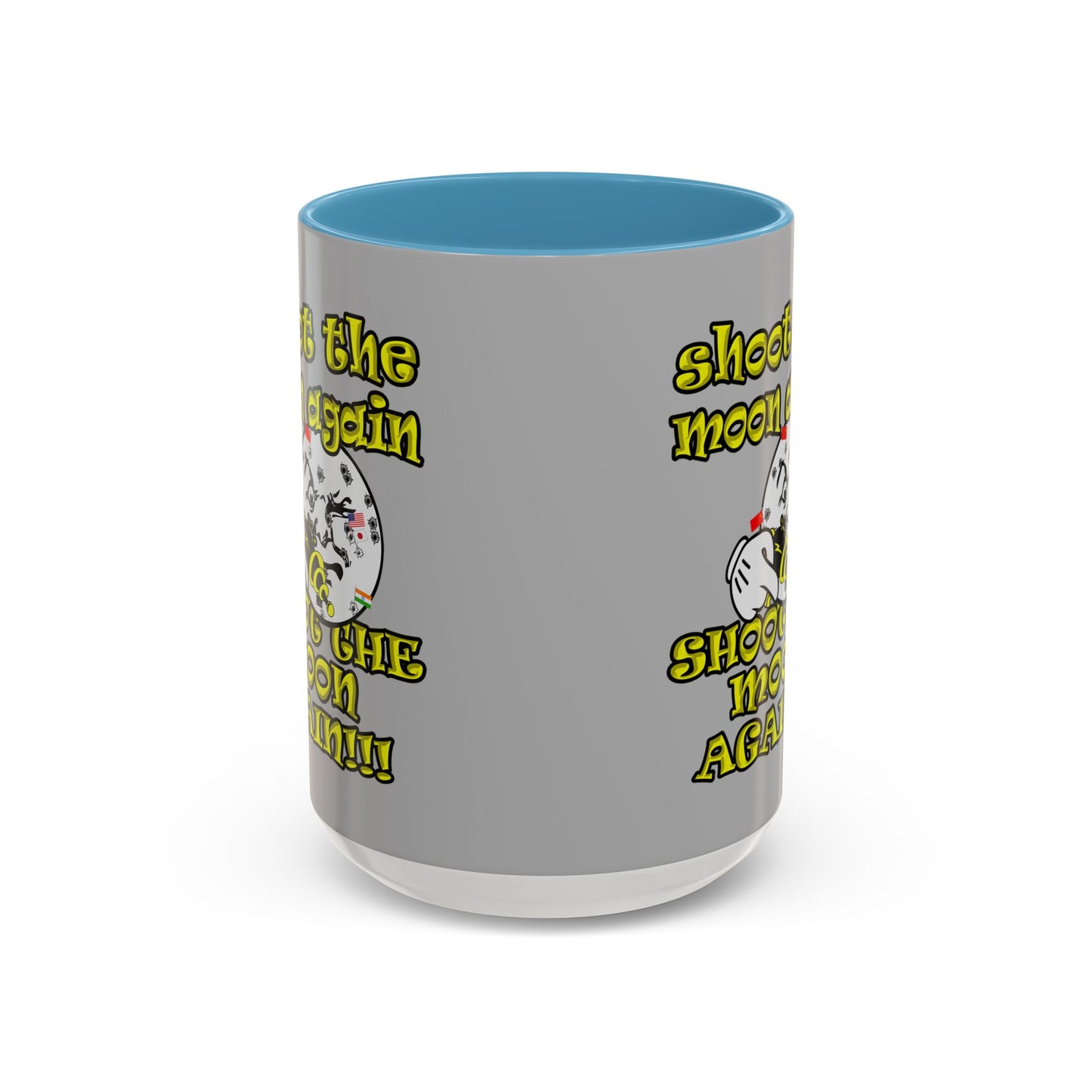 shoot the moon again - Accent Mug (light grey)
