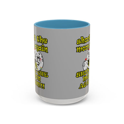 shoot the moon again - Accent Mug (light grey)