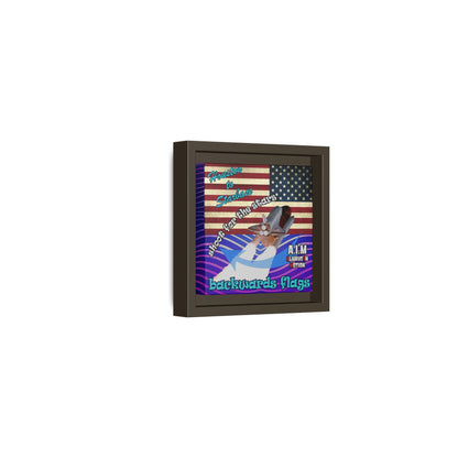 shoot for the stars - framed canvas art (purple wave)