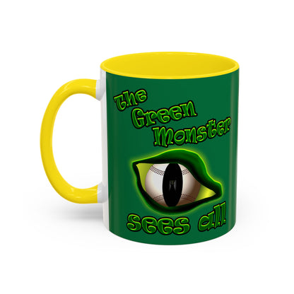 green monster - Accent Mug (dark green)