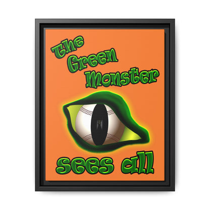 green monster - framed canvas art (crusta)