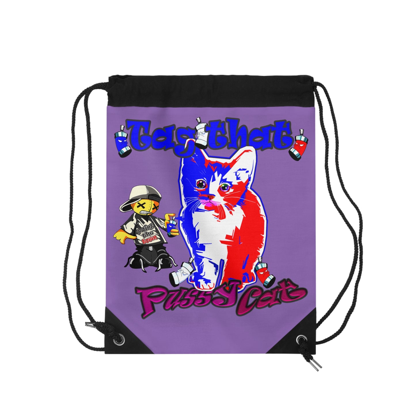 tag that - Drawstring Bag (light purple)