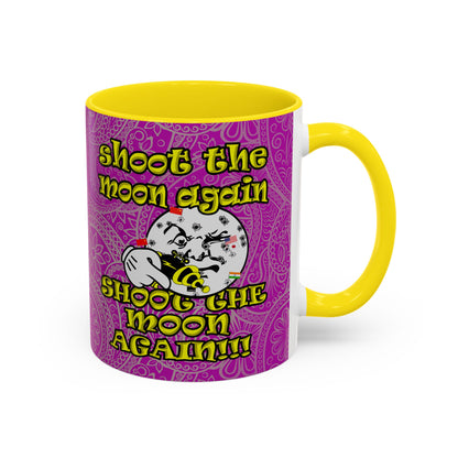 shoot the moon again - Accent Mug (pink swirl)