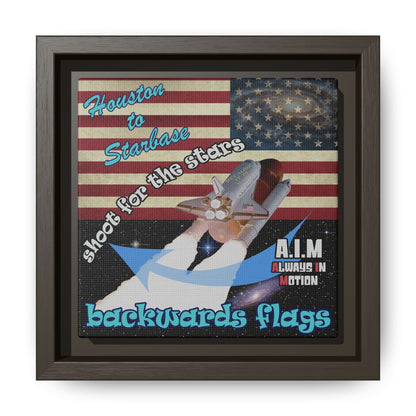 shoot for the stars - framed canvas art
