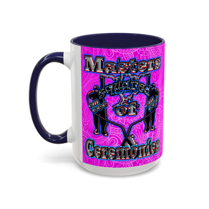 em cee squared - Accent Mug (pink swirl)