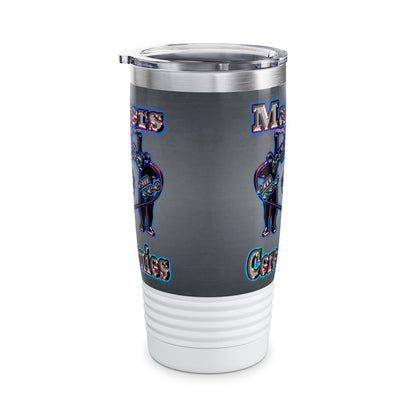 em cee squared - Ringneck Tumbler, 20oz (grey-light grey)