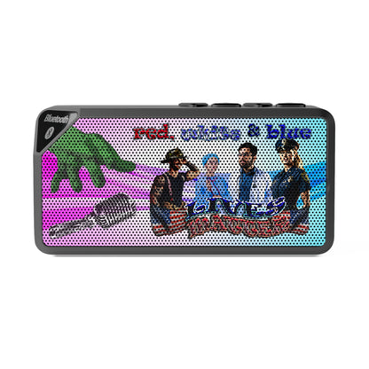 rw&b lives matter - Jabba Bluetooth Speaker (light blue-pink wave)