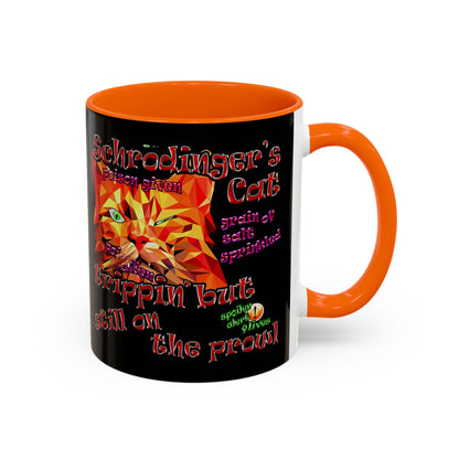 schrodinger's cat - Accent Mug (black)