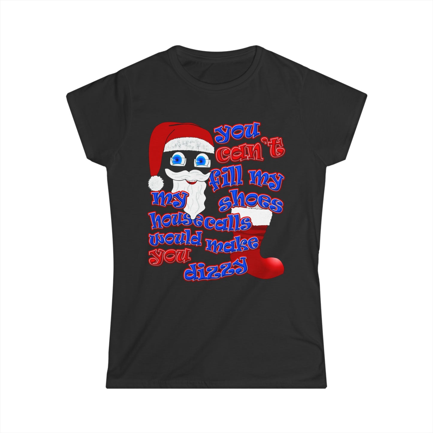 santa's shoes - Women's Softstyle Tee