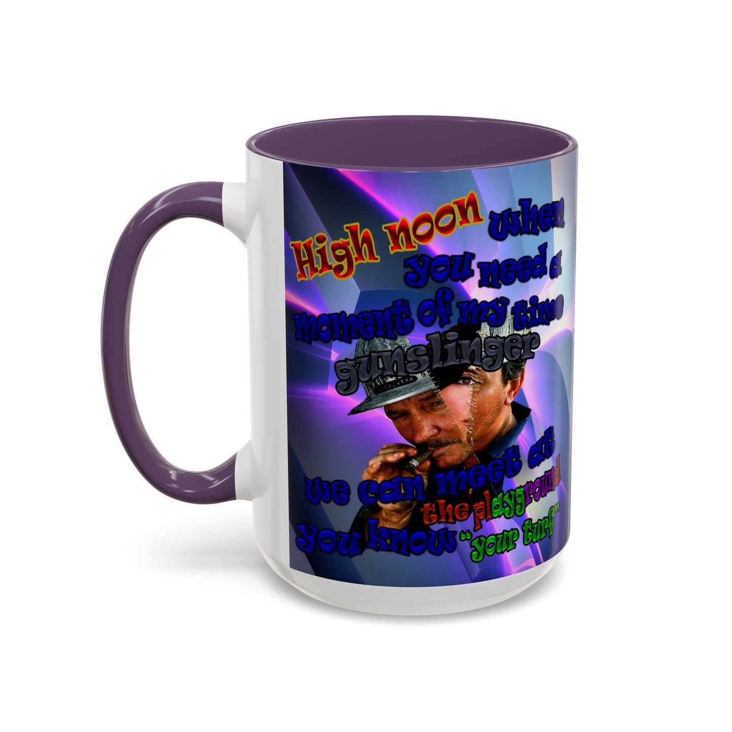 high noon - Accent Mug (grey-pink wave)