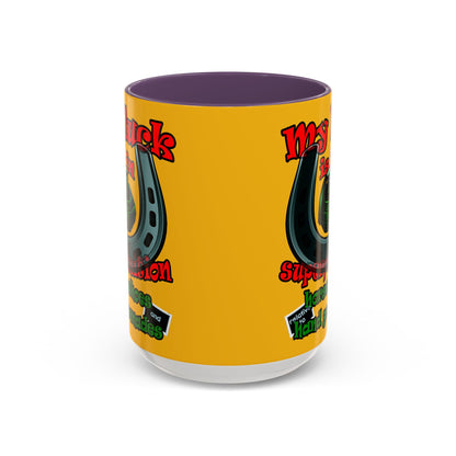 my luck - Accent Mug (yellow)