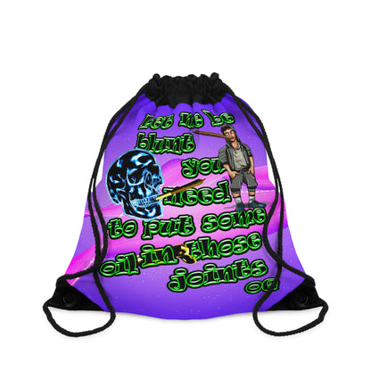 og - Drawstring Bag (purple-pink wave)