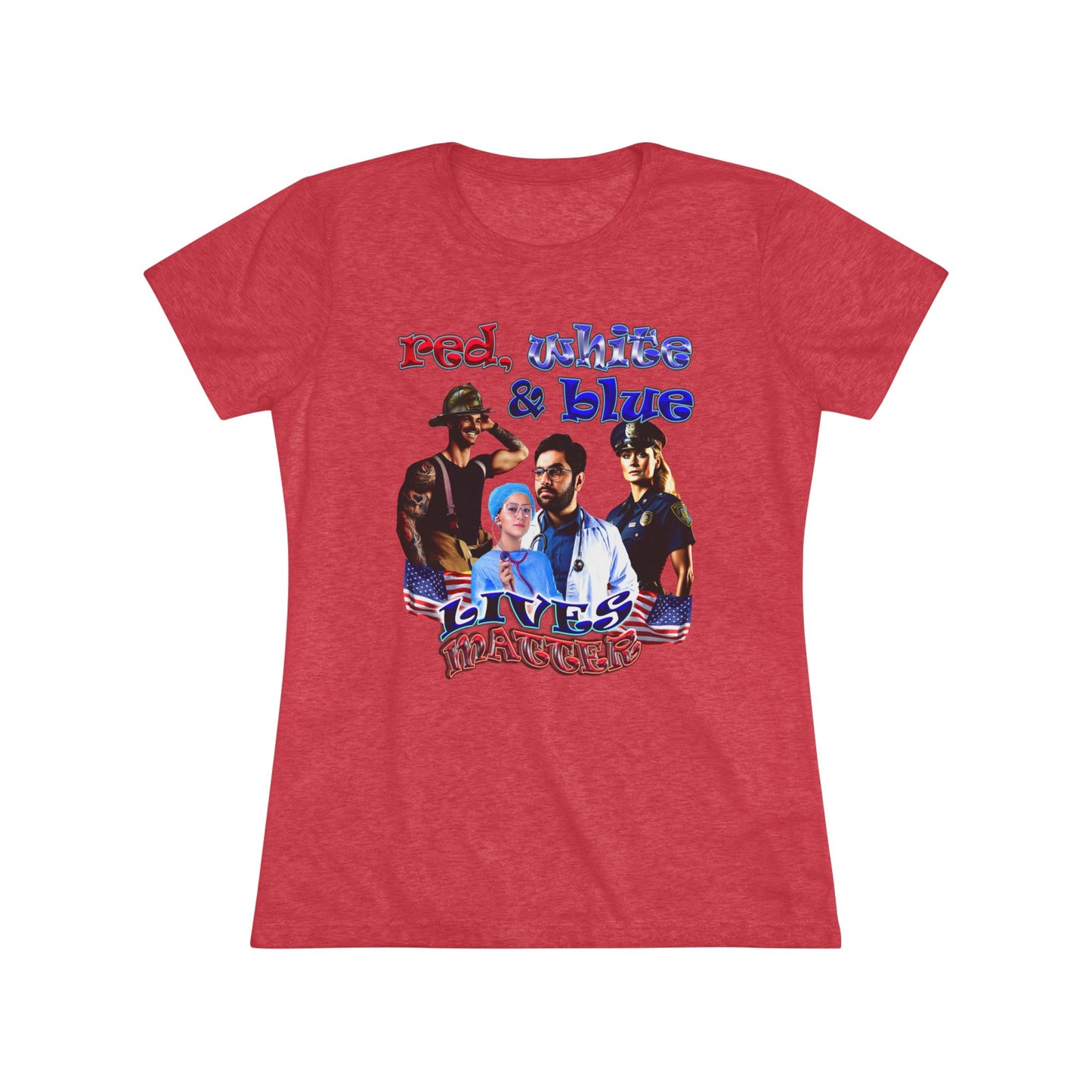 rw&b lives matter - Women's Triblend Tee