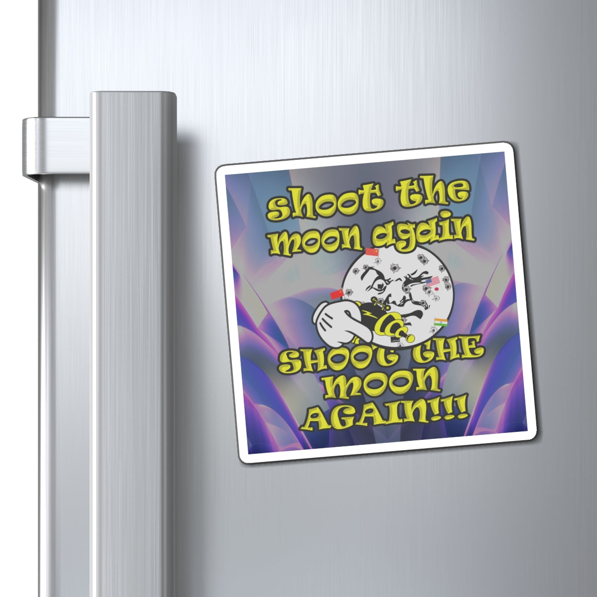 shoot the moon again - Magnets - (grey-pink wave)