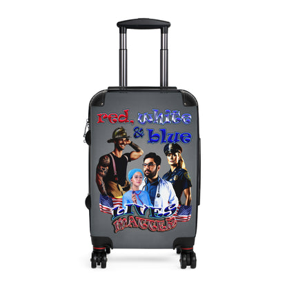 rw&b lives matter - Suitcase (grey-light grey)