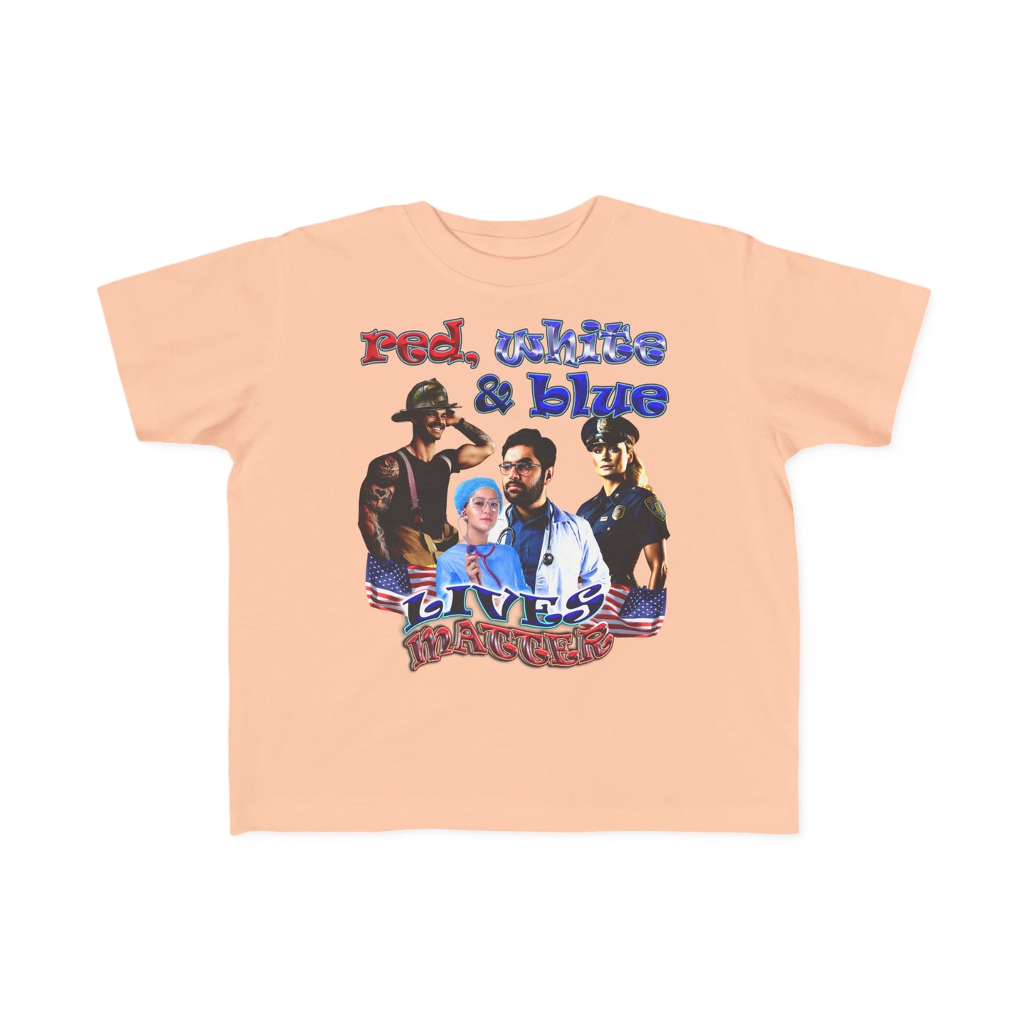 rw&b lives matter - Toddler's Fine Jersey Tee