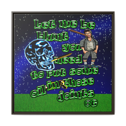 og - framed canvas art ('snoops' background)