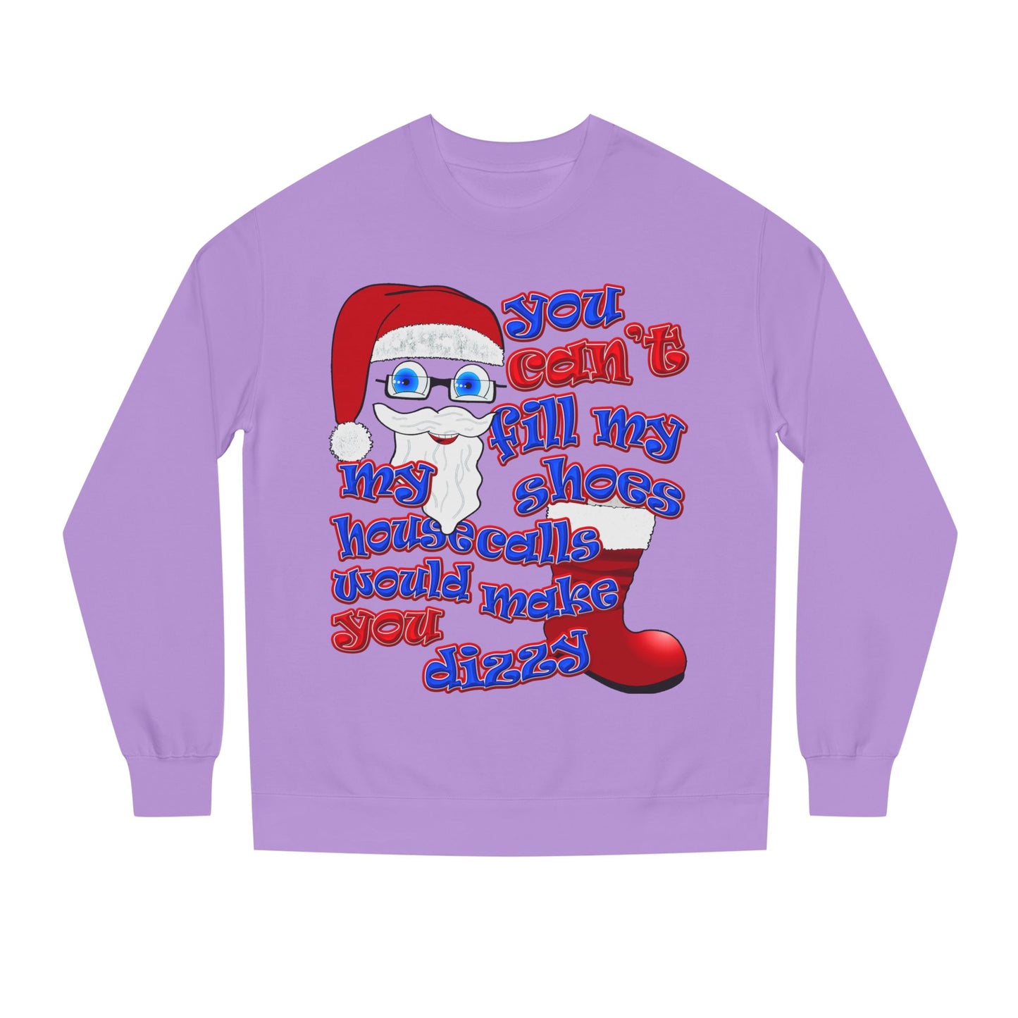santa's shoes - Unisex Crew Neck Sweatshirt