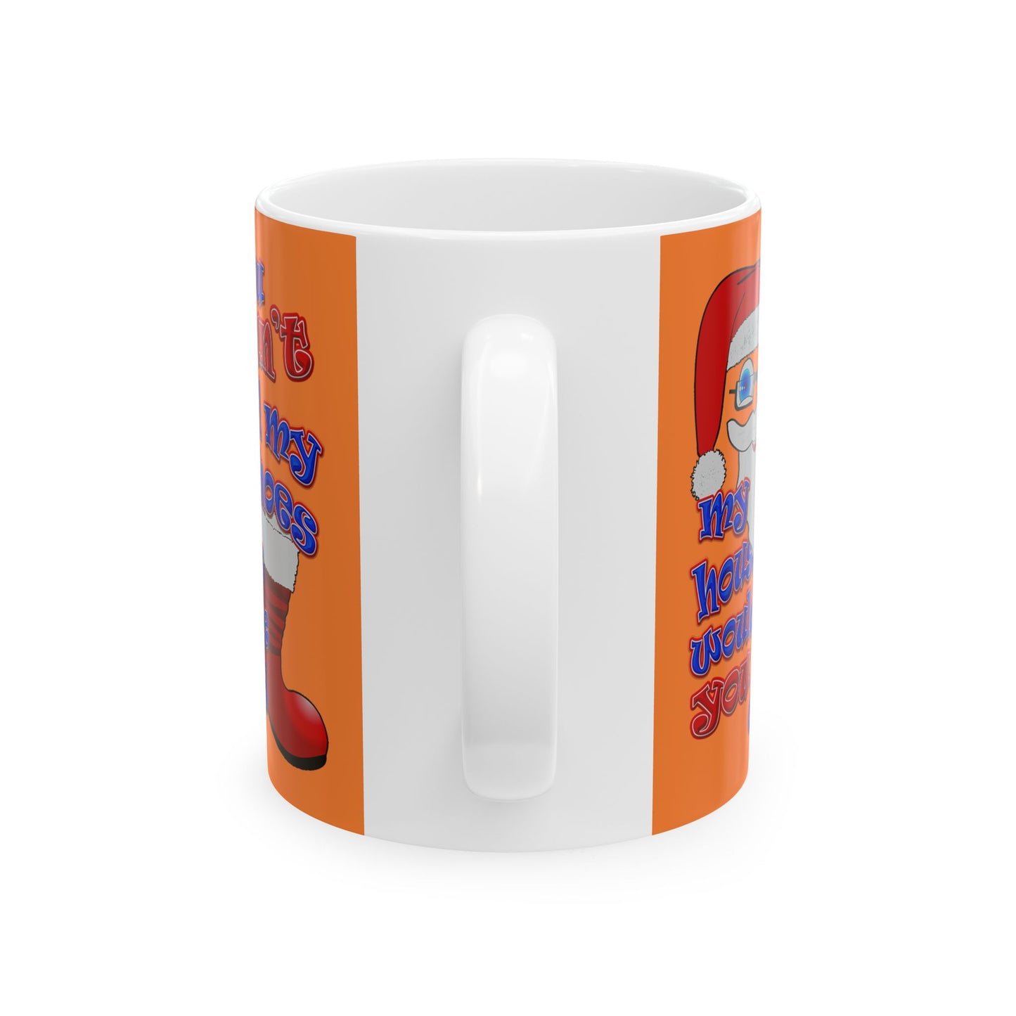 santa's shoes - White Mug (crusta)