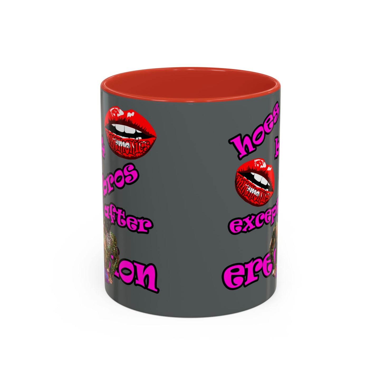 hoes b4 bros - Accent Mug (dark grey)