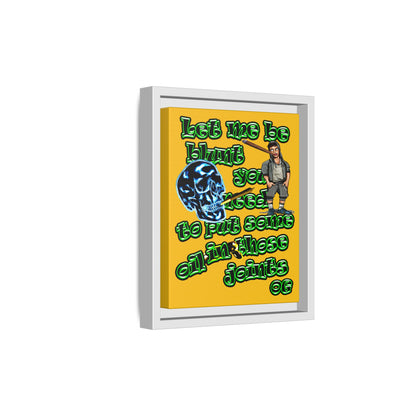 og - framed canvas art (yellow)