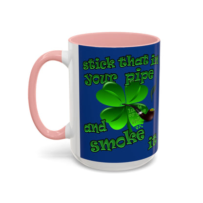 celtics logo - Accent Mug (dark blue)
