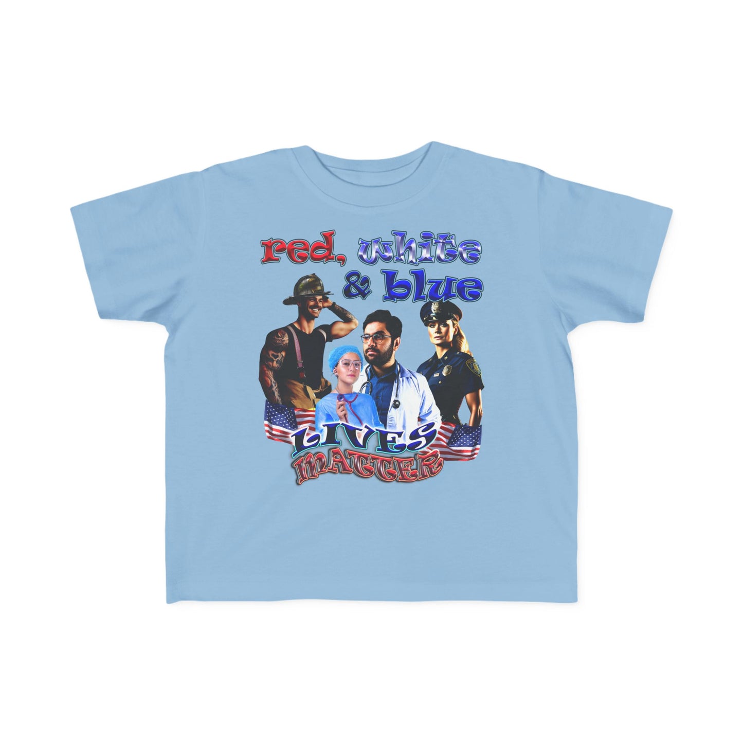 rw&b lives matter - Toddler's Fine Jersey Tee