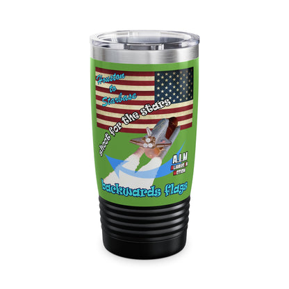 shoot for the stars - Ringneck Tumbler, 20oz (green)