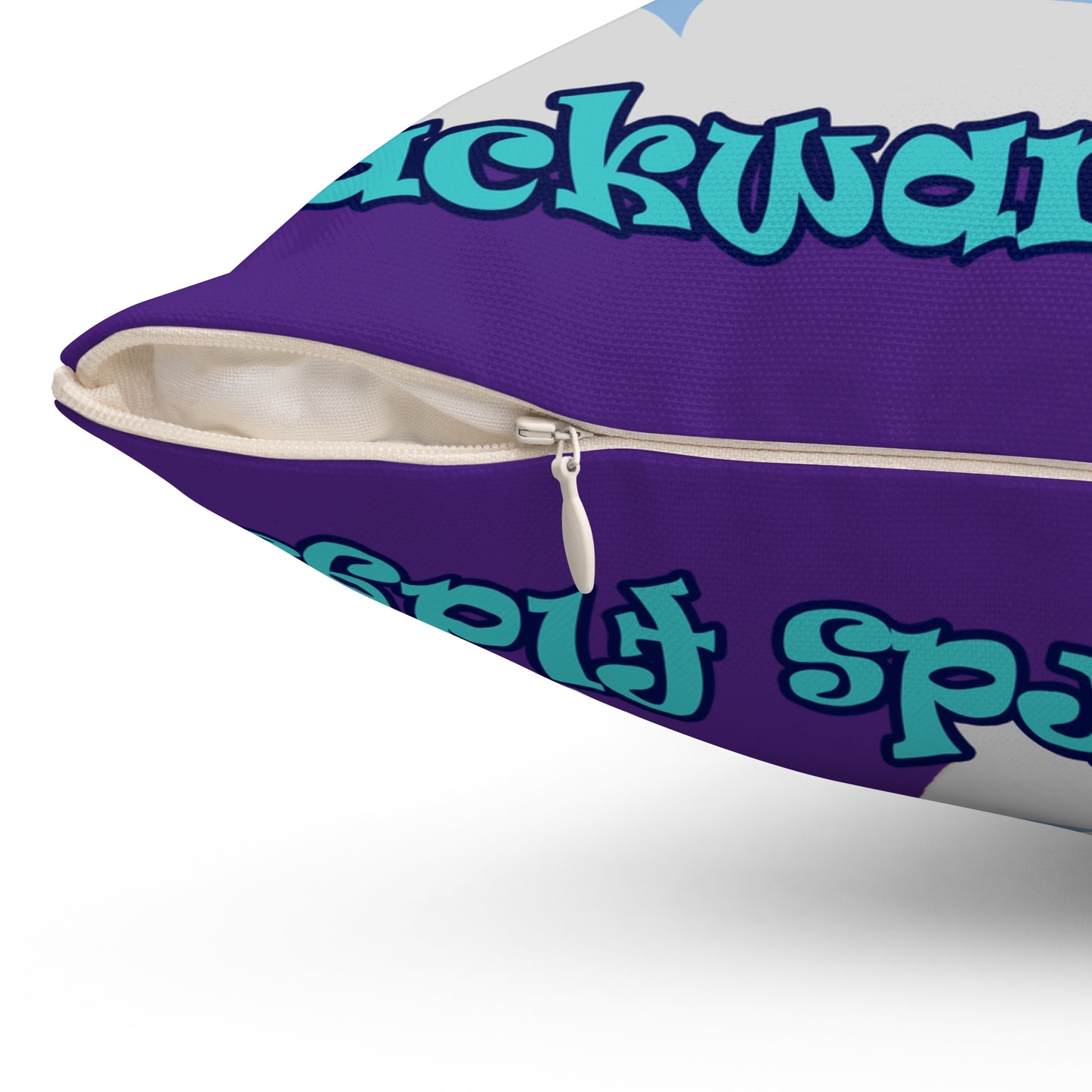 shoot for the stars - Spun Polyester Square Pillow - (purple)