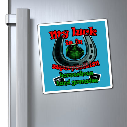 my luck - Magnets - (turquoise)