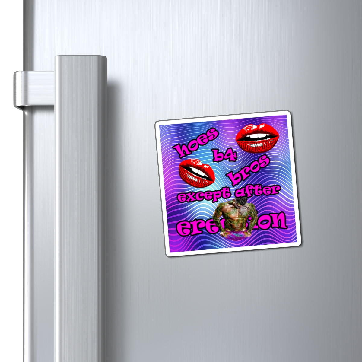 hoes b4 bros - Magnets - (purple wave)