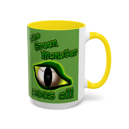 green monster - Accent Mug (green)