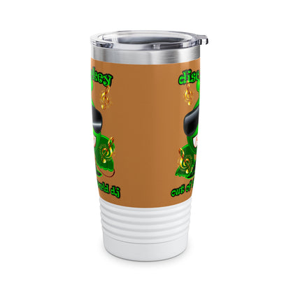 disc jockey - Ringneck Tumbler, 20oz (light brown)