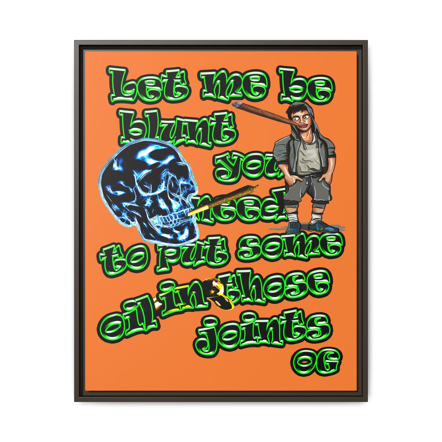 og - framed canvas art (crusta)