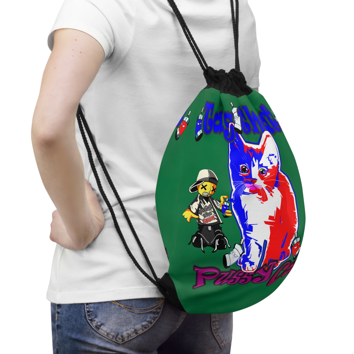 tag that - Drawstring Bag (dark green)
