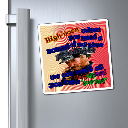 high noon - Magnets - (yellow-orange wave)