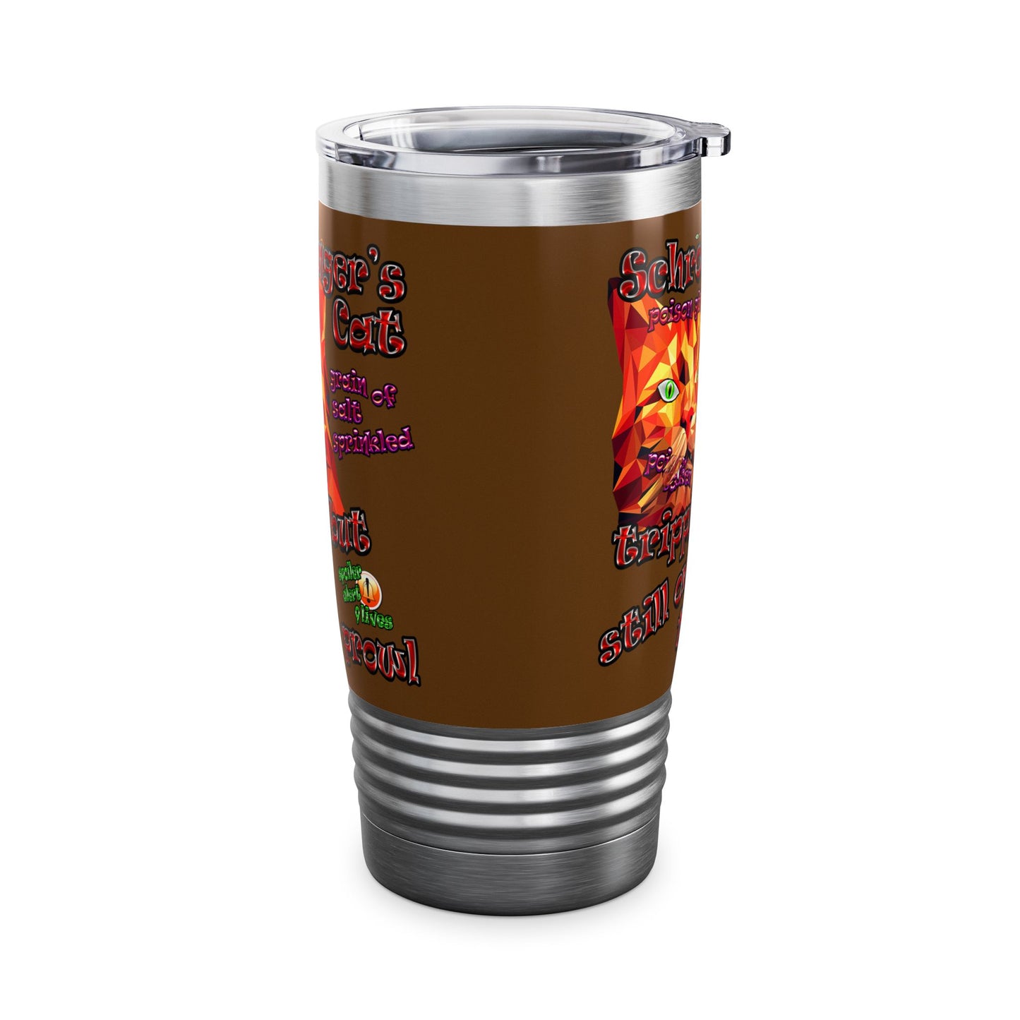 schrodinger's cat - Ringneck Tumbler, 20oz (brown)
