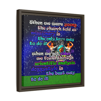 doggystyle - framed canvas art ('snoops' background)