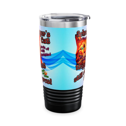 schrodinger's cat - Ringneck Tumbler, 20oz (light blue-pink wave)